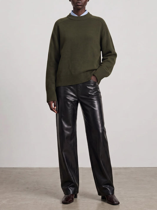 Soeur "Will" Crew-Neck Sweater Green