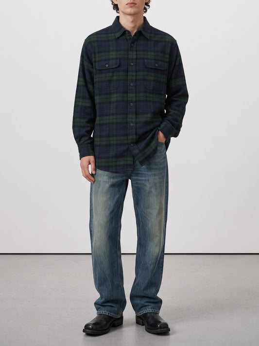 Polo Ralph Lauren Classic-fit casual plaid shirt Blue