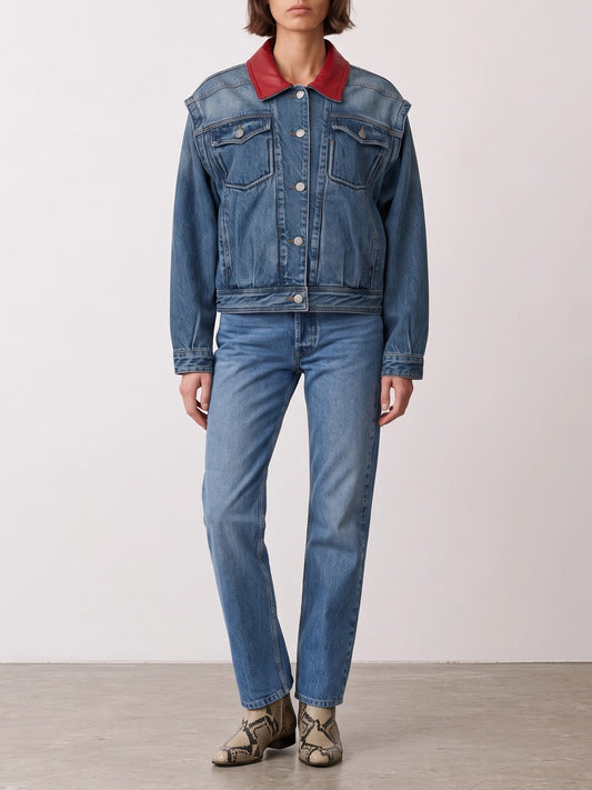 Isabel Marant "Daya" Straight-Leg Jeans Blue