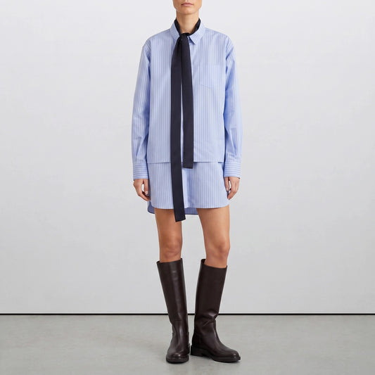 Sacai Short shirtdress - Light blue