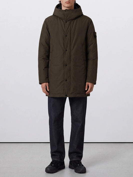 Stone Island "Micro Reps" Parka Brown