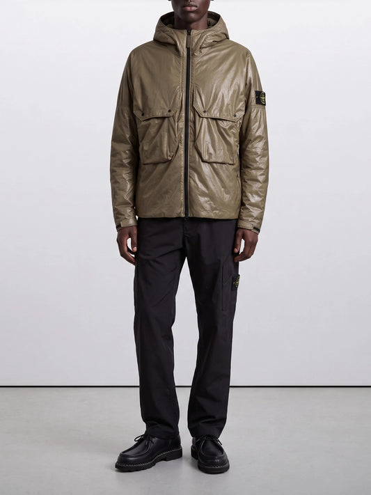 Stone Island "Light Nylon 3L-TC" Short Down Jacket Green