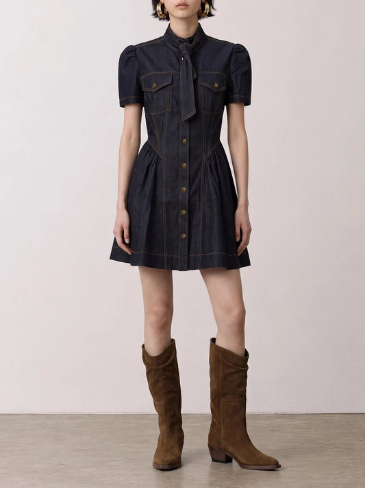 Zimmermann Short denim dress Blue