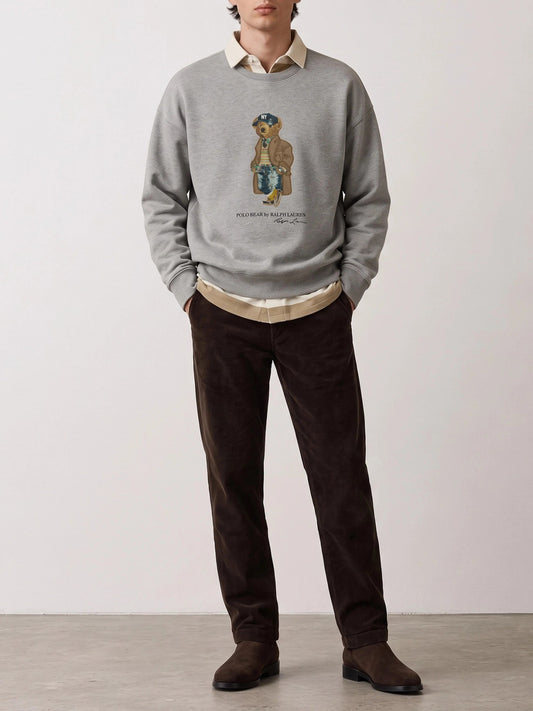 Polo Ralph Lauren "Polo Bear" Crew-Neck Sweatshirt Grey