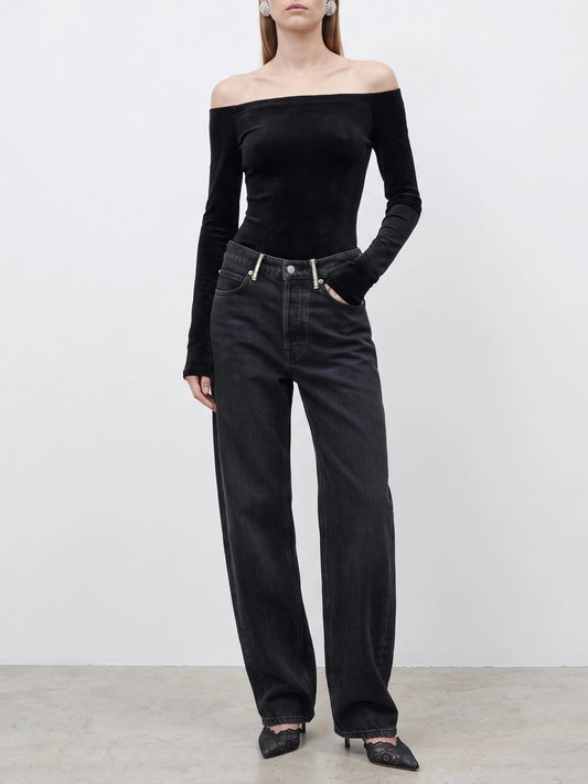 Alexander Wang Wide-leg jeans Black
