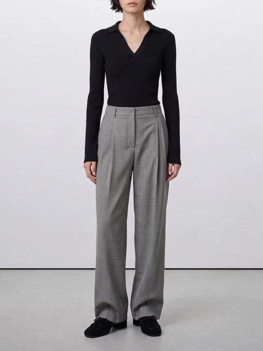 Max Mara S Tailored wool pants Grey