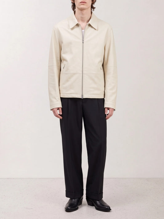 Our Legacy "Rework" Leather Jacket White