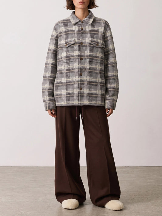 Guest in Residence Casual cashmere shirt Grey