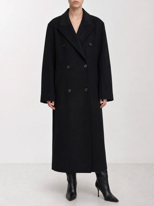Almada Label "Deja" Long Coat Black