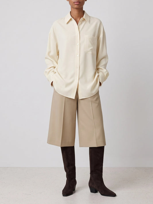 Almada Label "Finn" Casual Shirt White
