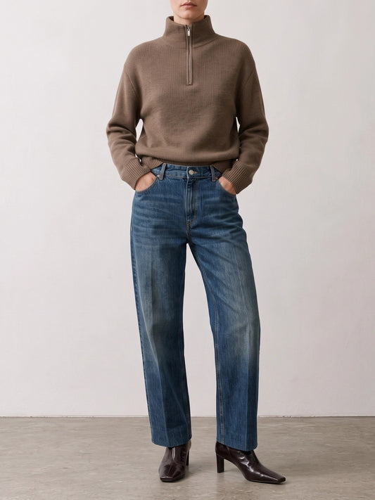 Soeur "Jerry" Straight-Leg Jeans Blue
