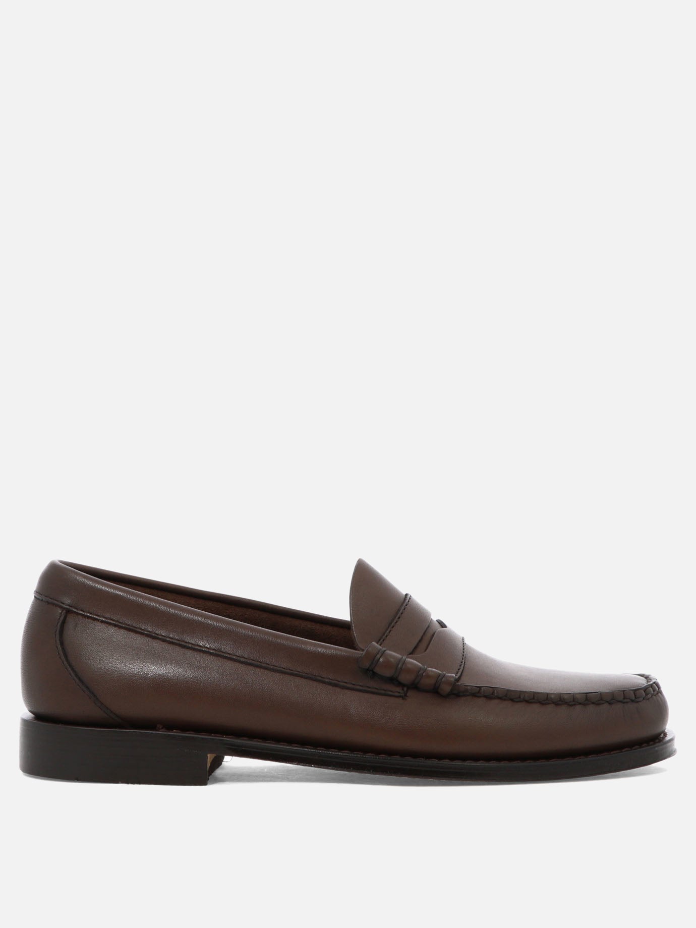 bass brown dress shoes Mens Lexington Penny Loafer Dark Brown