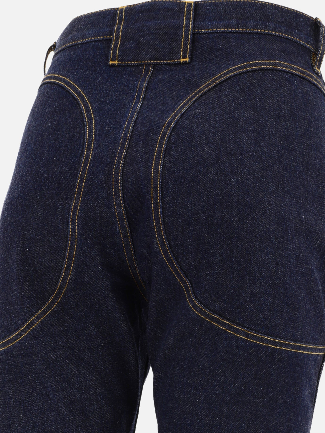 Straight-leg jeans Solid colour Blue - Alaïa Women | PDP | VIETTI Online Store | Zoom-Modal_4