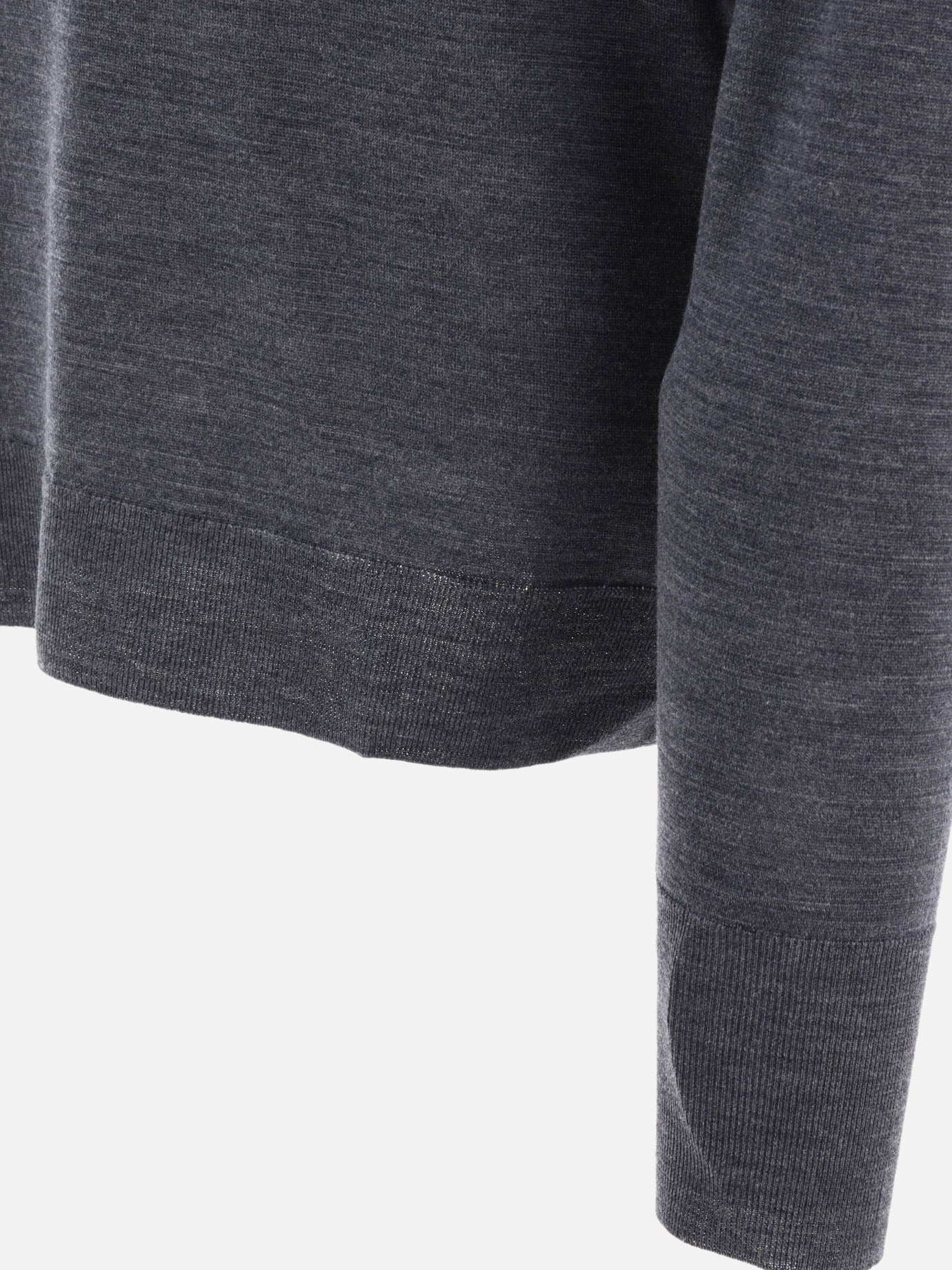 Crewneck sweaters Solid colour Grey - John Smedley Men | PDP | VIETTI Online Store | Zoom-Modal_4