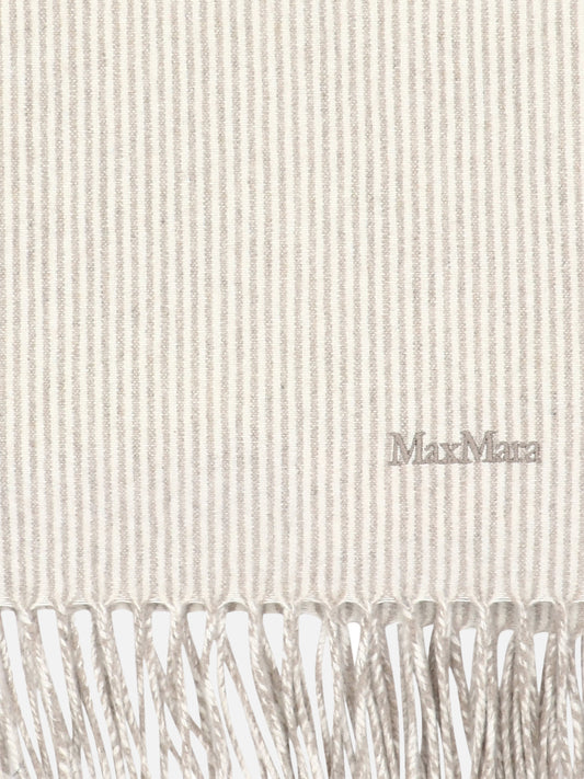 Fringed scarves Logo Beige - Max Mara Women | PDP | VIETTI Online Store | 2