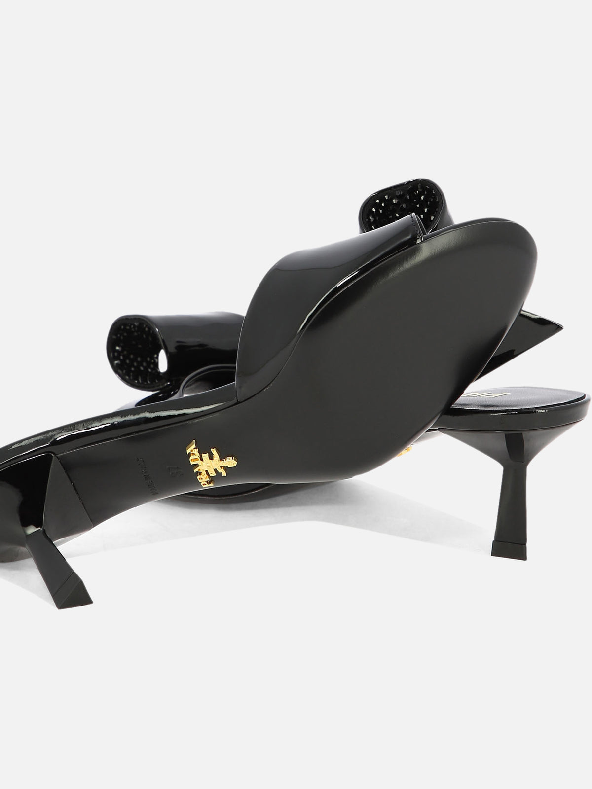 Prada Mules with a bow - Black