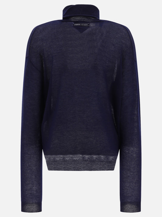 Turtleneck sweaters Solid colour Blue - Prada Women | PLP | VIETTI Online Store | 2