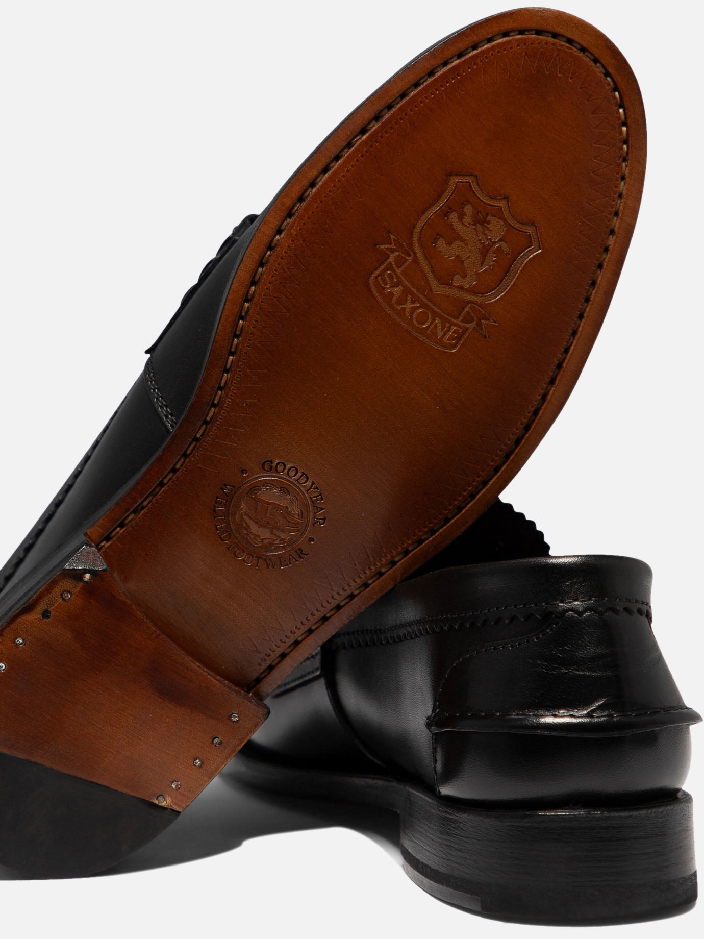 Loafers 100% leather - 100% leather Black - Saxone of Scotland Men | PDP | VIETTI Online Store | Zoom-Modal_5