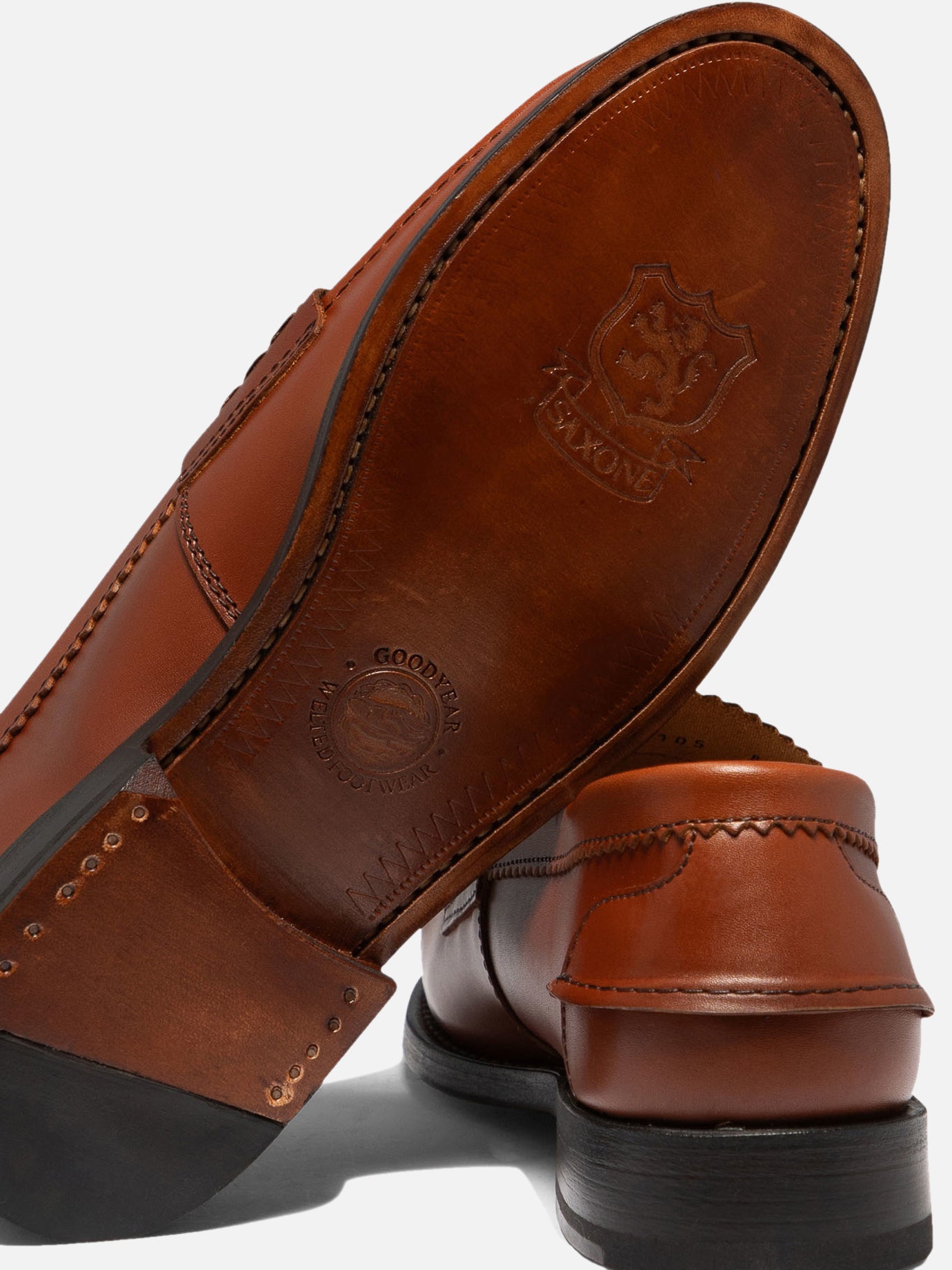 Loafers 100% leather - 100% leather Brown - Saxone of Scotland Men | PDP | VIETTI Online Store | Zoom-Modal_5