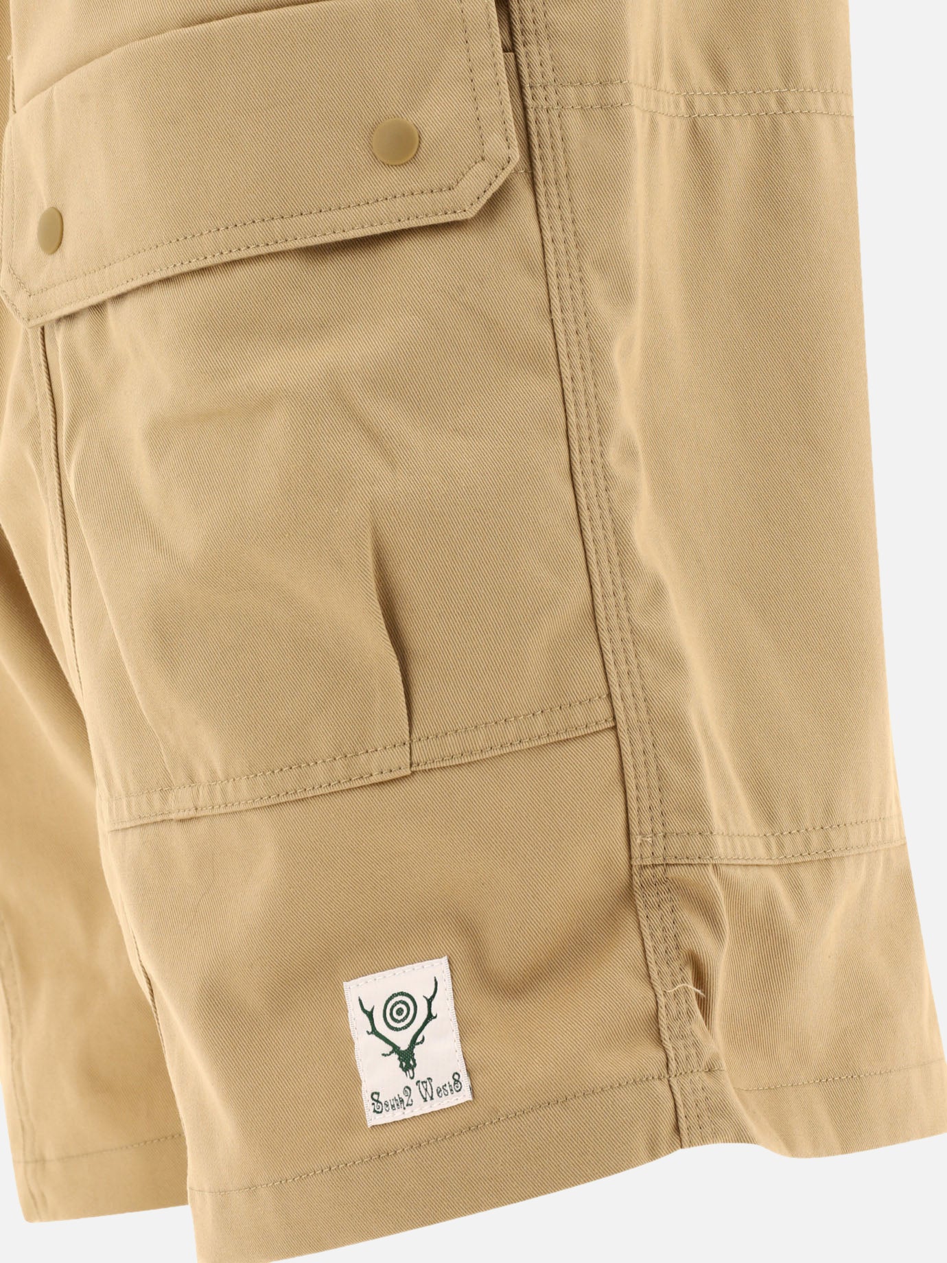 Cargo shorts Solid colour Beige - South2 West8 Men | PDP | VIETTI Online Store | Zoom-Modal_4