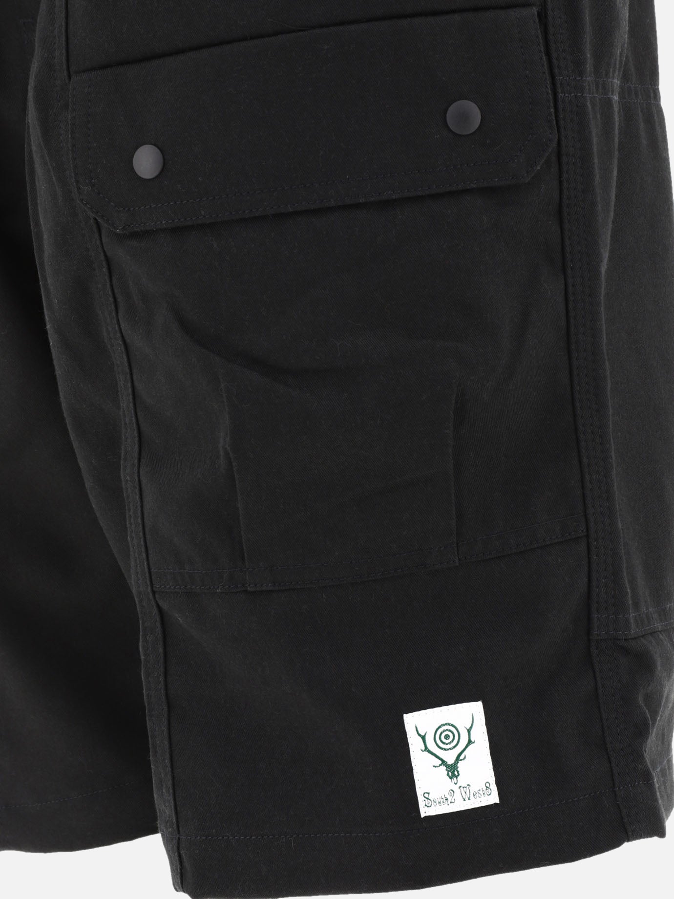 Cargo shorts Solid colour Black - South2 West8 Men | PDP | VIETTI Online Store | Zoom-Modal_4