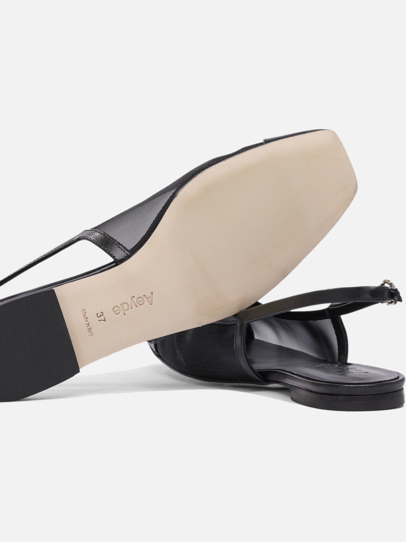 Classic ballet flats 100% nappa leather - 100% cow leather Black - Aeyde Women | PDP | VIETTI Online Store | Zoom-Modal_5