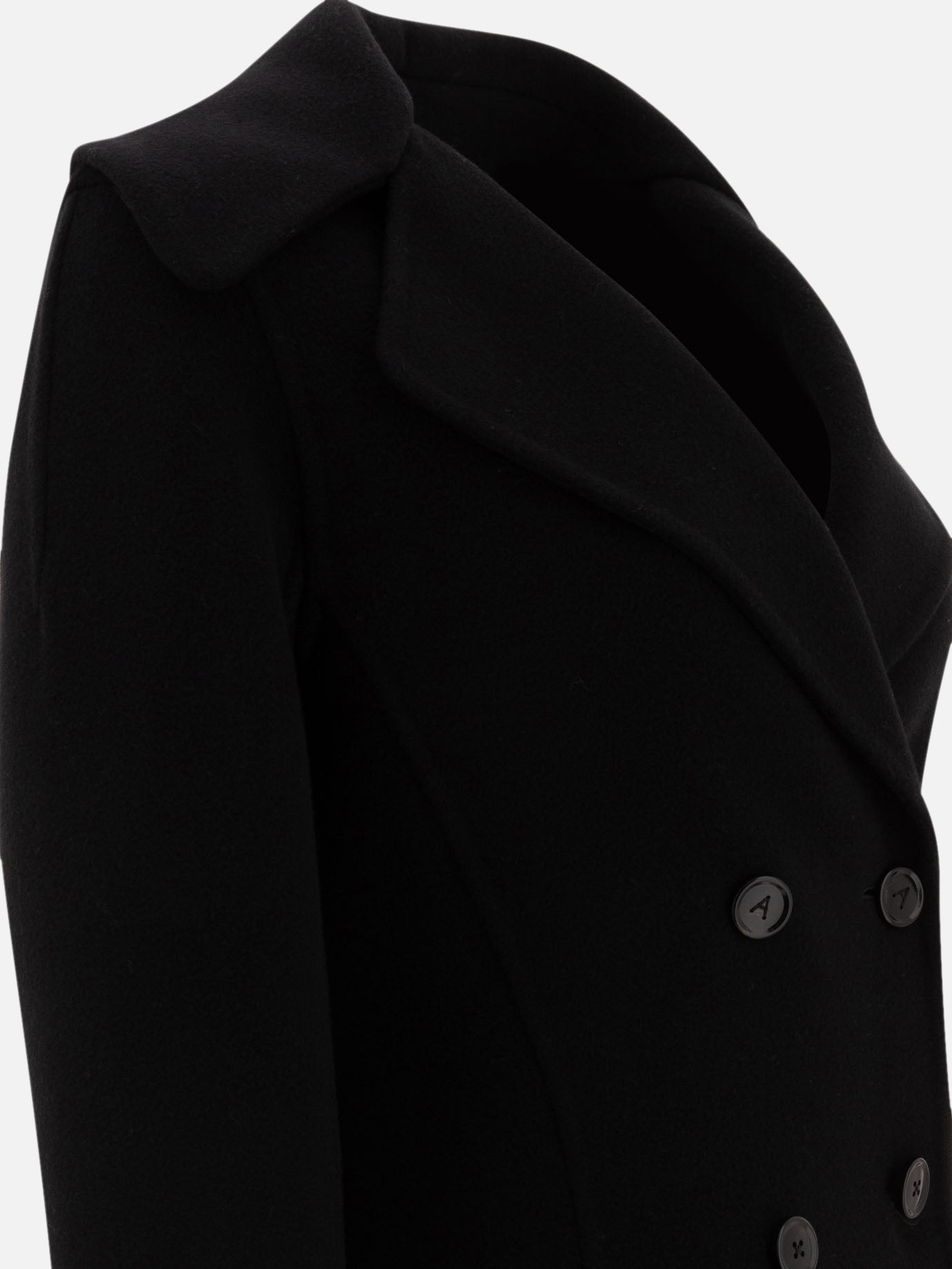 Short coats Solid colour Black - Alaïa Women | PDP | VIETTI Online Store | Zoom-Modal_4