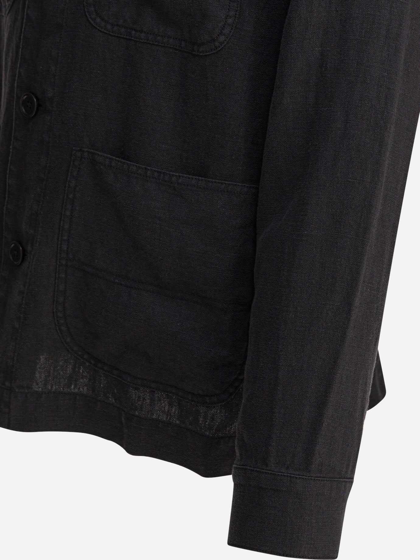 Overshirt jackets Solid colour Black - Alex Mill Men | PDP | VIETTI Online Store | Zoom-Modal_4