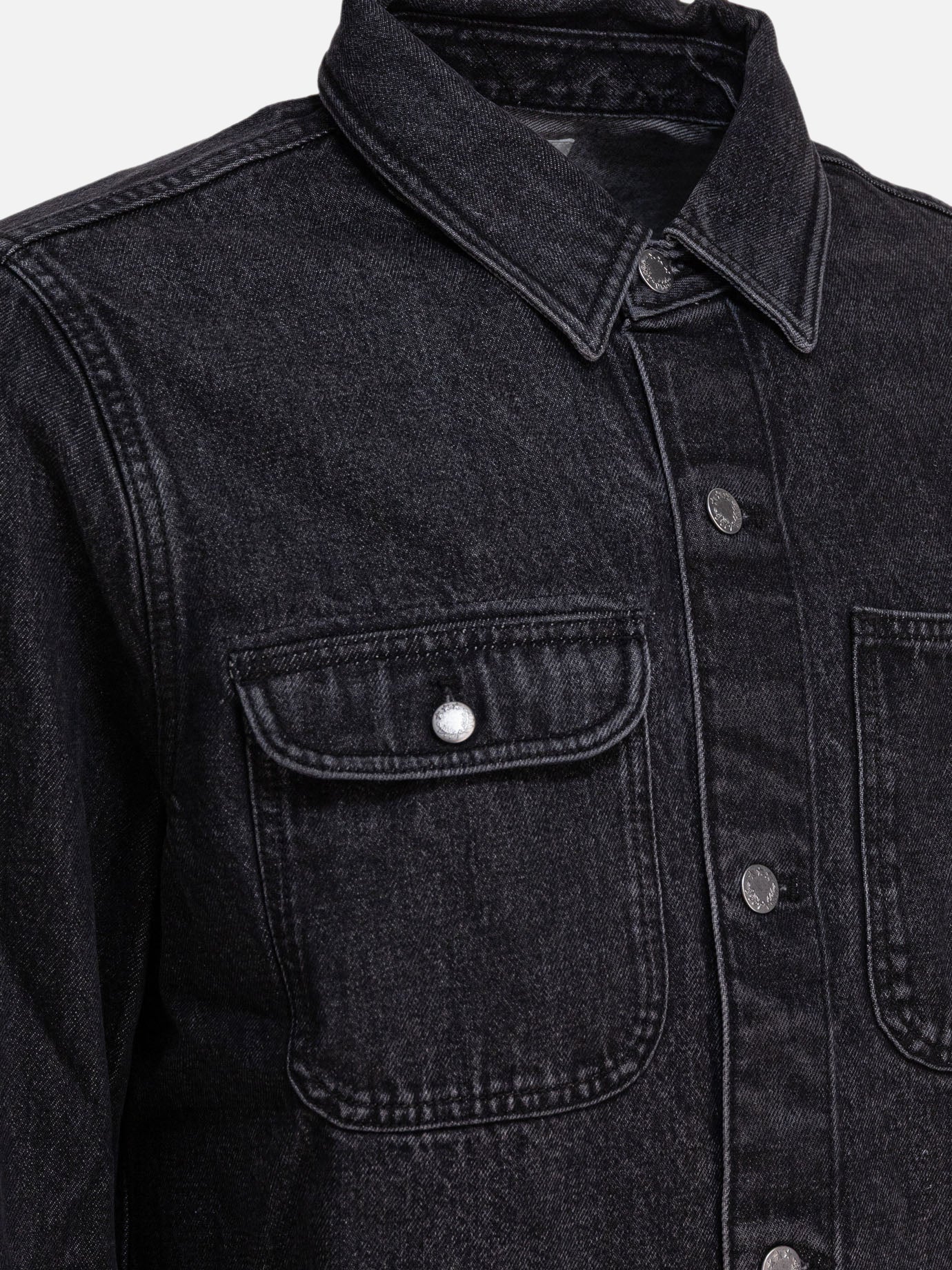 Denim jackets Solid colour Black - Alex Mill Men | PDP | VIETTI Online Store | Zoom-Modal_4