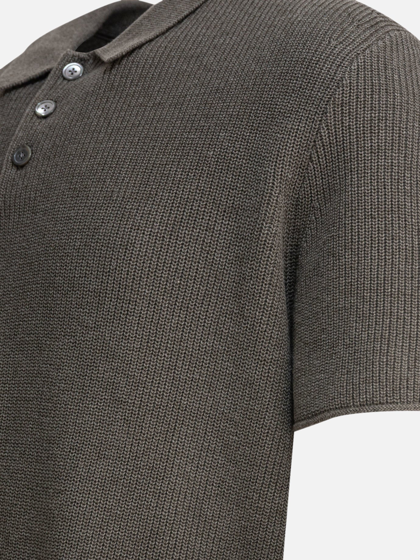 Polo shirts with buttons Solid colour Grey - Alex Mill Men | PDP | VIETTI Online Store | Zoom-Modal_4