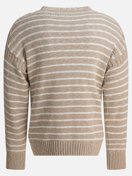 Crewneck sweaters Striped Beige - Alex Mill Men | PLP | VIETTI Online Store | 2