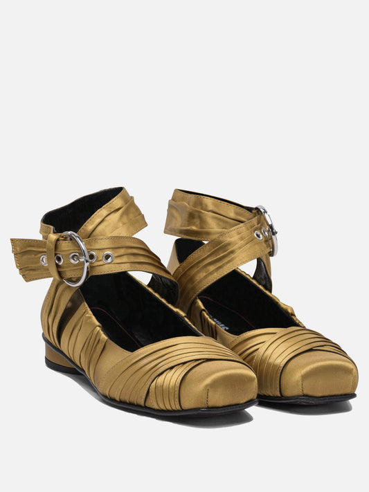 Classic ballet flats 60% polyethylene 40% recycled polyester - 100% cuerolite Gold - Alohas Women | PLP | VIETTI Online Store | 2