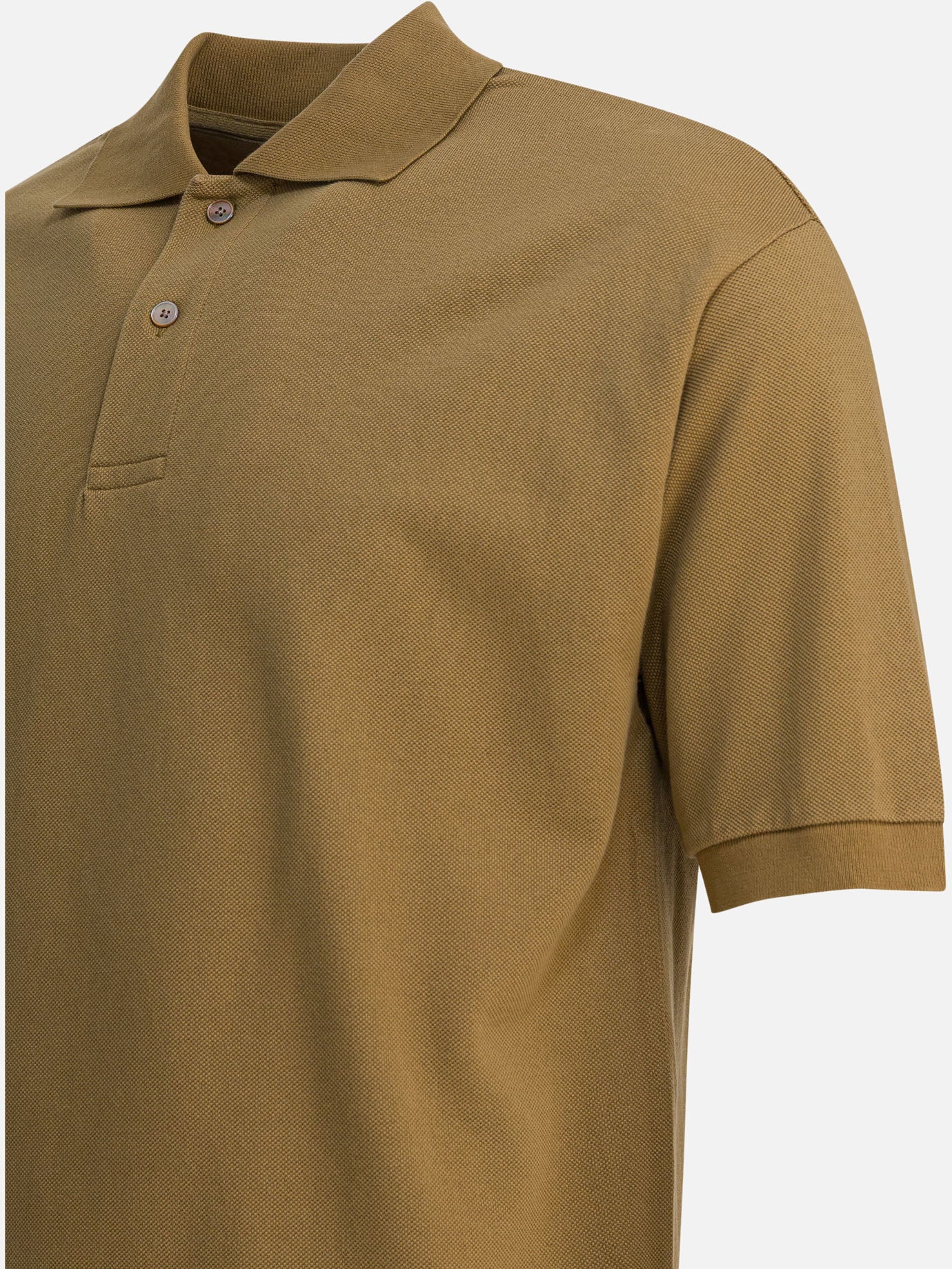 Polo con bottoni Solid colour Beige - Auralee Uomo | PDP | VIETTI Online Store | Zoom-Modal_4