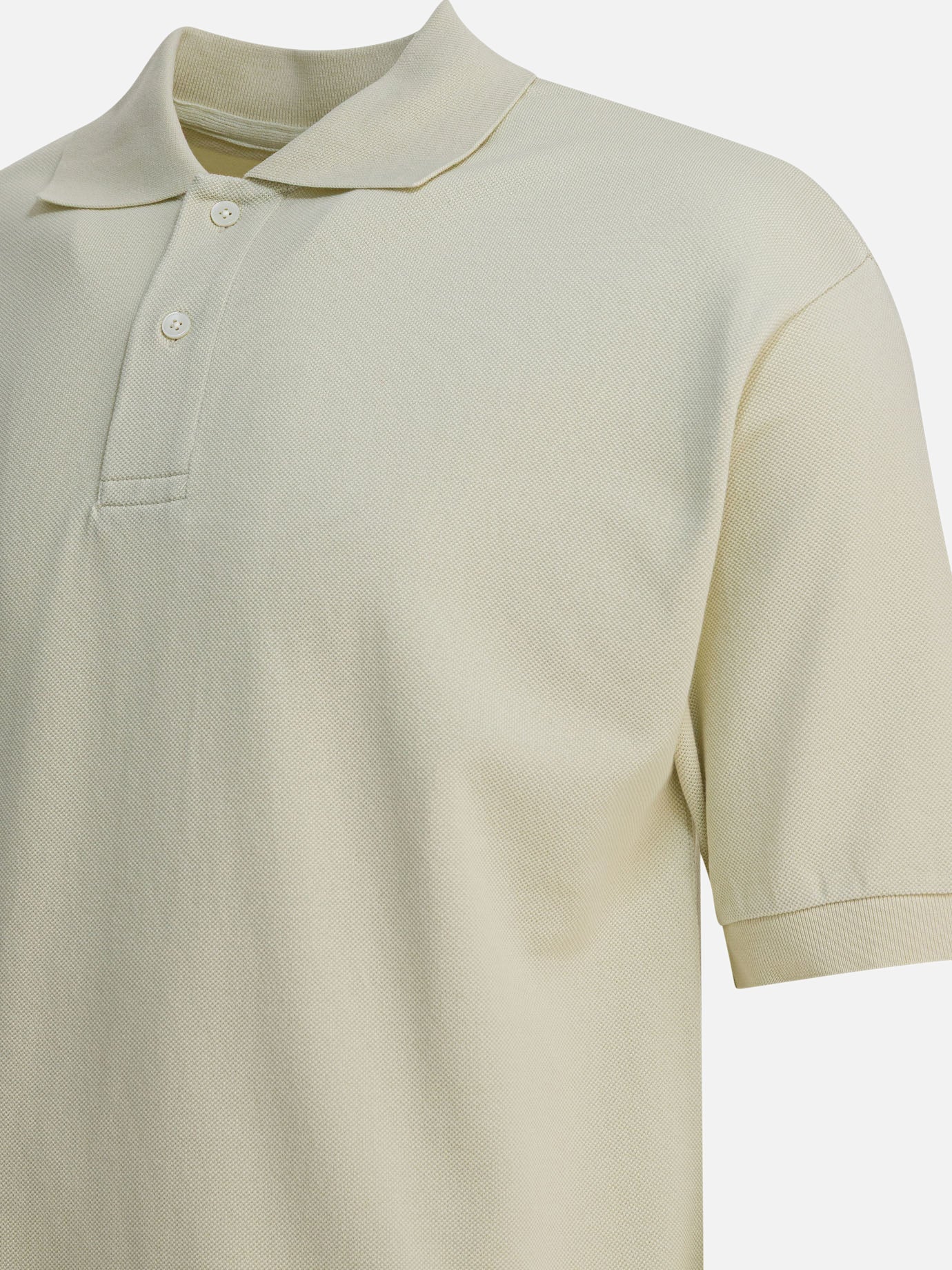 Polo con bottoni Solid colour Beige - Auralee Uomo | PDP | VIETTI Online Store | Zoom-Modal_4