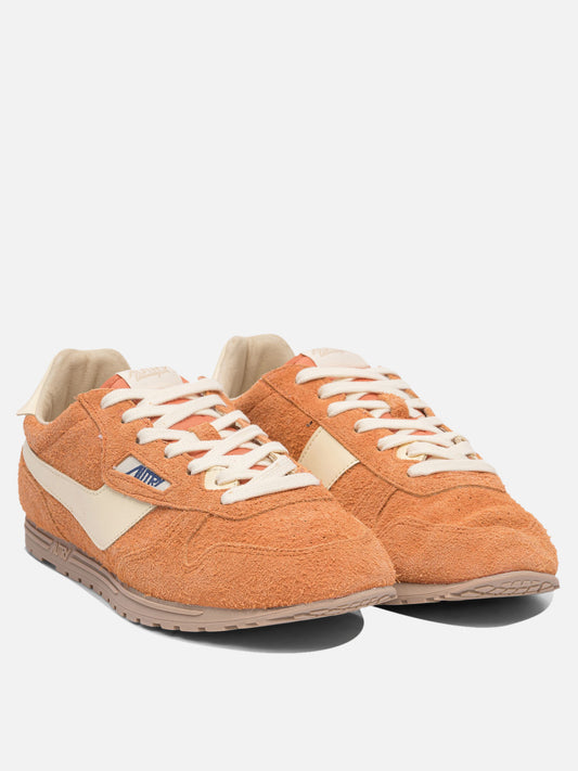 Low top sneakers 90% suede 5% nylon 5% leather - 100% rubber Orange - Autry Men | PLP | VIETTI Online Store | 2