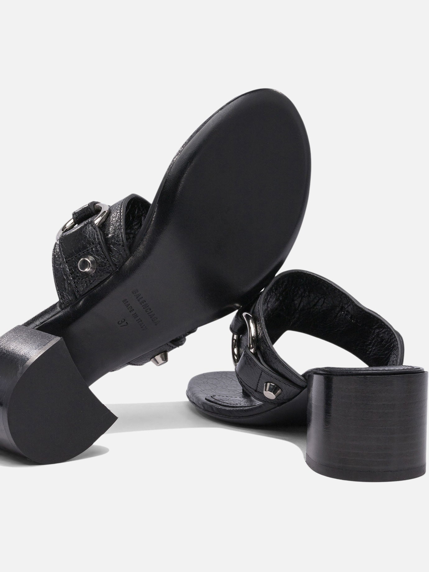 Heeled sandals 100% lamb leather - 100% leather Black - Balenciaga Women | PDP | VIETTI Online Store | Zoom-Modal_5