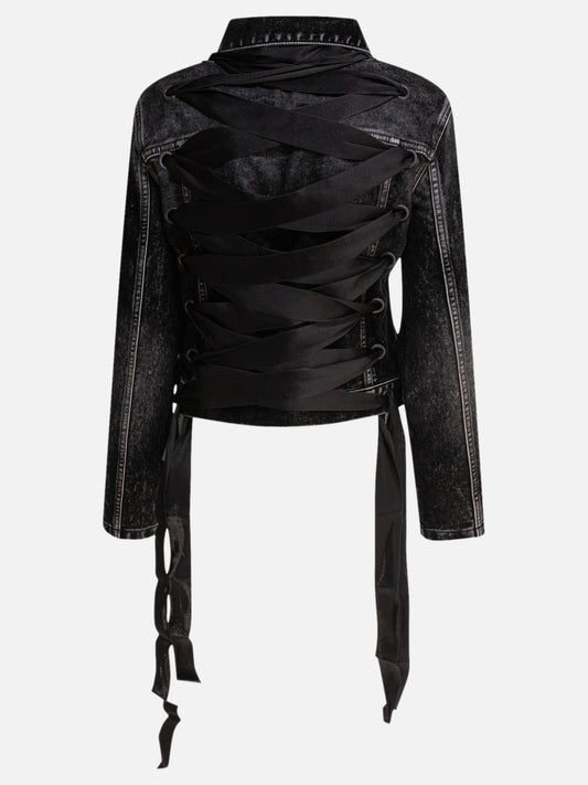 Denim jackets Solid colour Black - Balenciaga Women | PLP | VIETTI Online Store | 2
