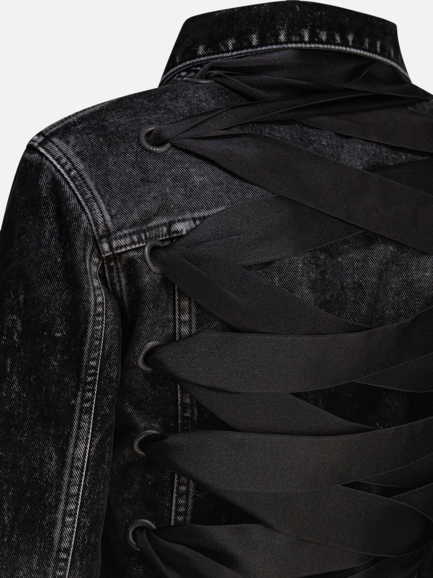 Denim jackets Solid colour Black - Balenciaga Women | PDP | VIETTI Online Store | Zoom-Modal_4