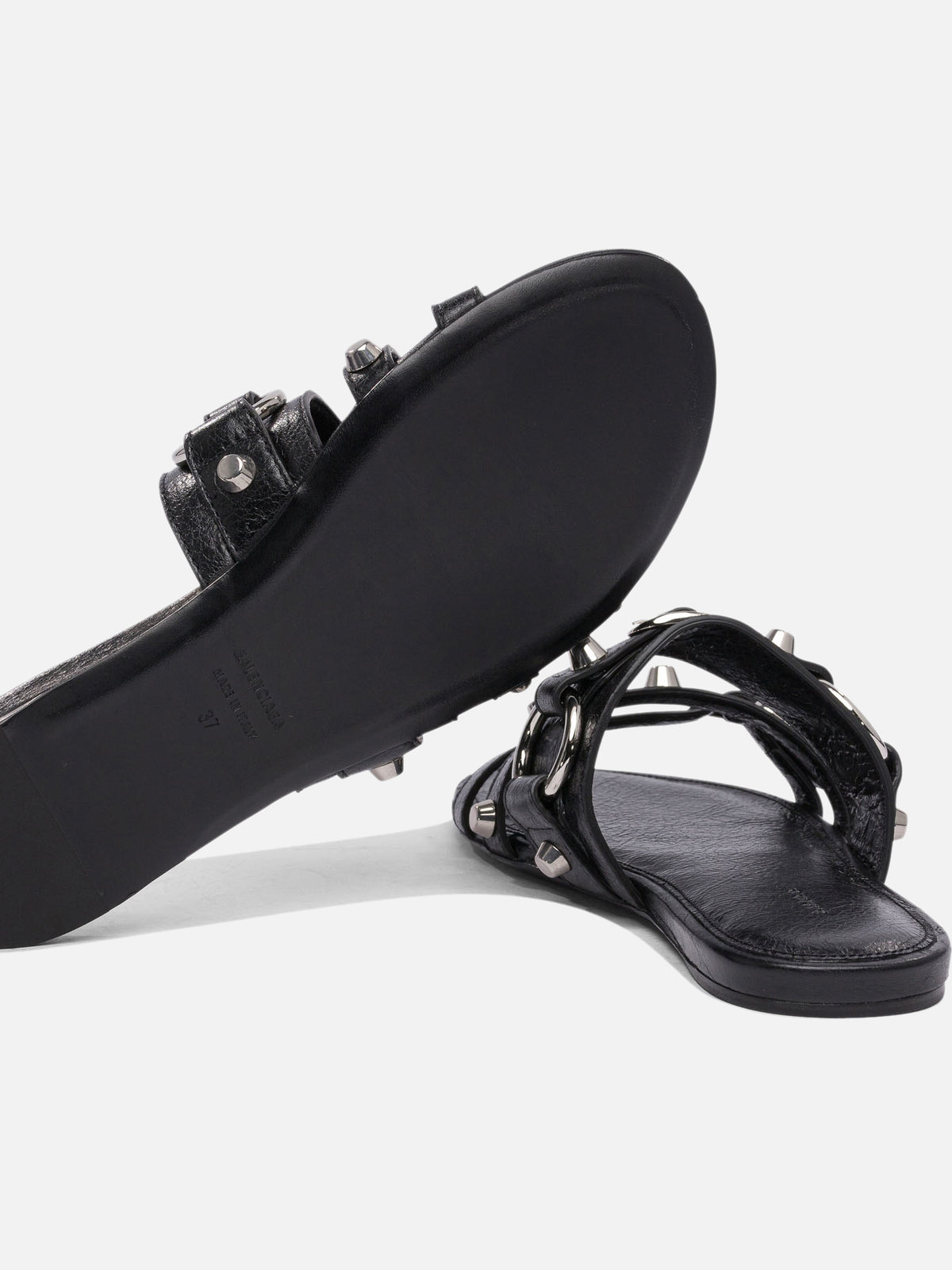 Balenciaga "City" Slides Black