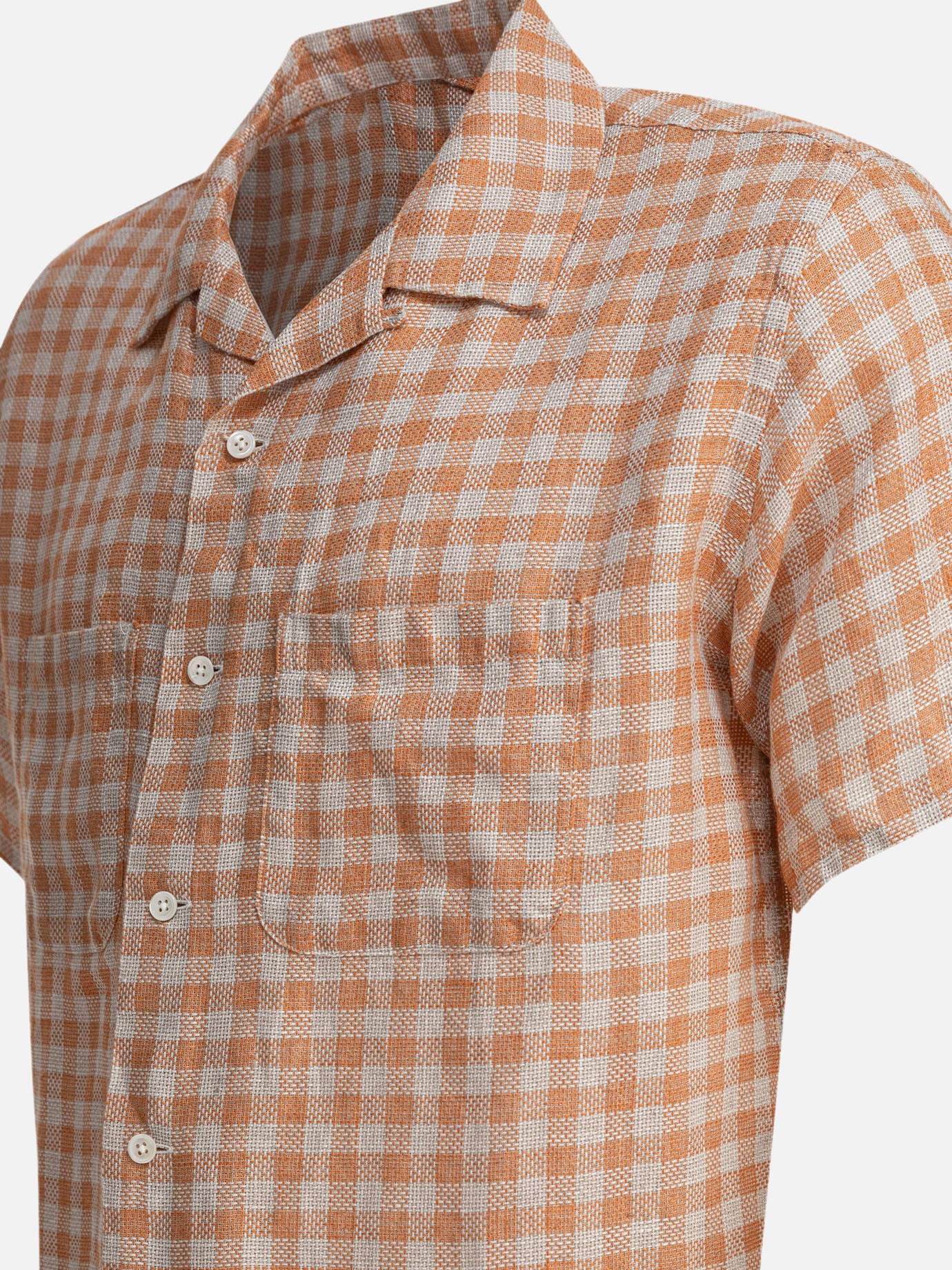 Casual shirts Gingham Orange - Beams Plus Men | PDP | VIETTI Online Store | Zoom-Modal_4