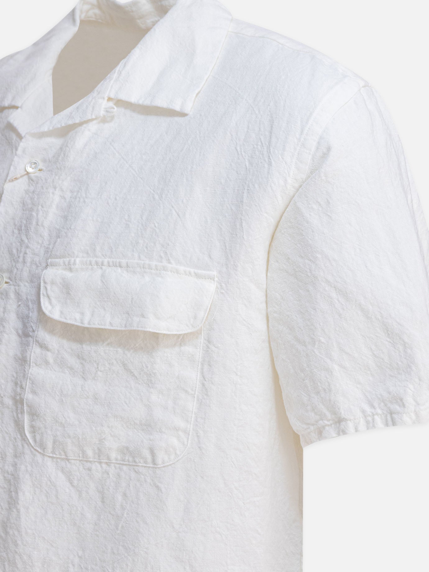 Casual shirts Solid colour White - Beams Plus Men | PDP | VIETTI Online Store | Zoom-Modal_4