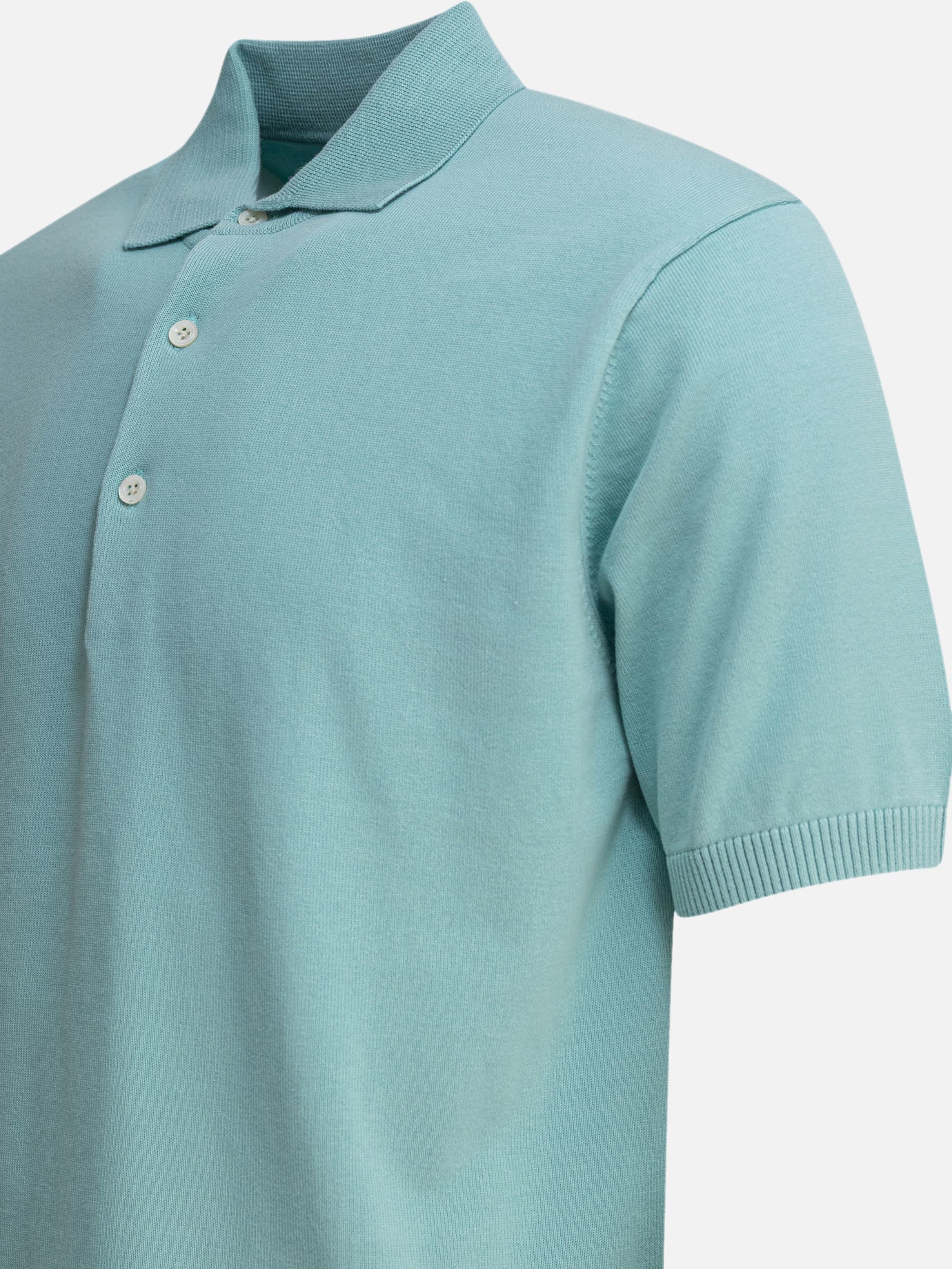 Polo shirts with buttons Solid colour Light blue - Beams Plus Men | PDP | VIETTI Online Store | Zoom-Modal_4