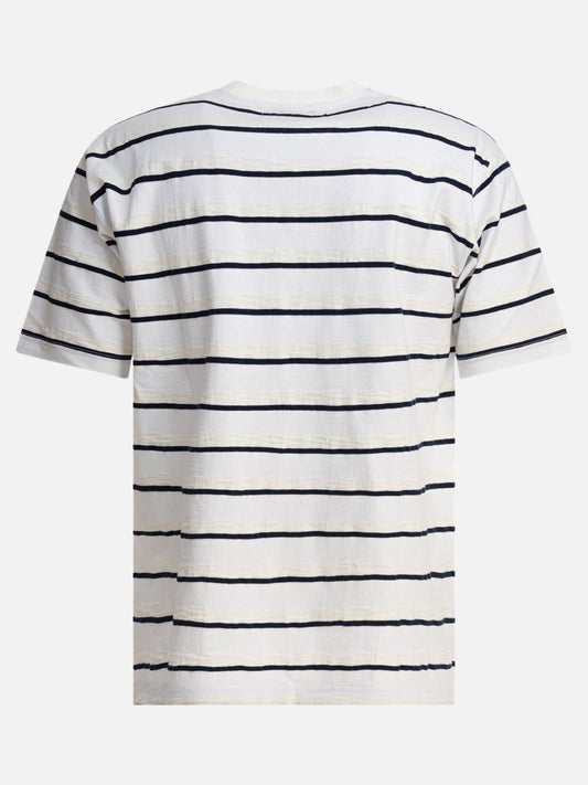 T-shirt girocollo Striped Bianco - Beams Plus Uomo | PLP | VIETTI Online Store | 2