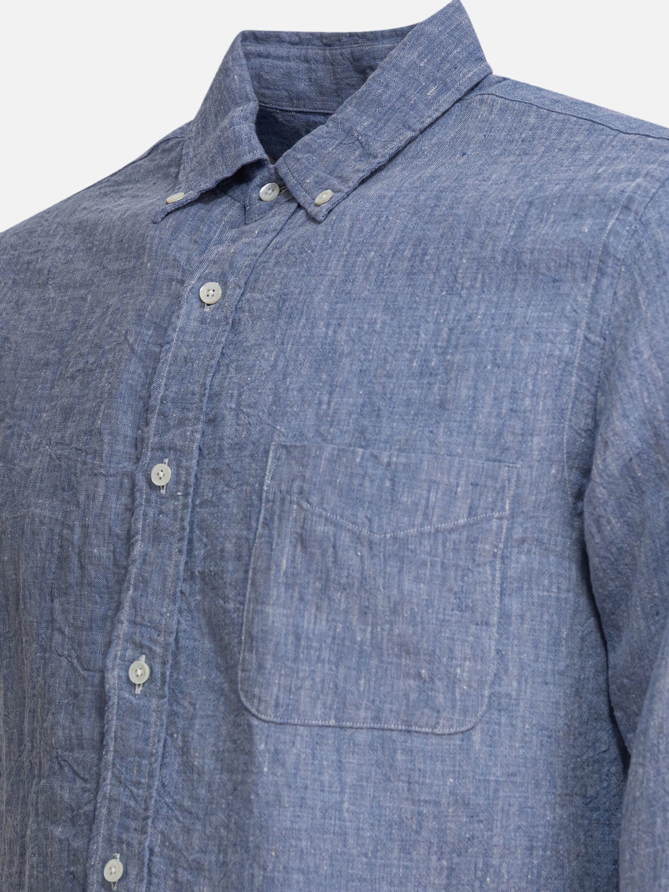 Casual shirts Solid colour Blue - Beams Plus Men | PDP | VIETTI Online Store | Zoom-Modal_8