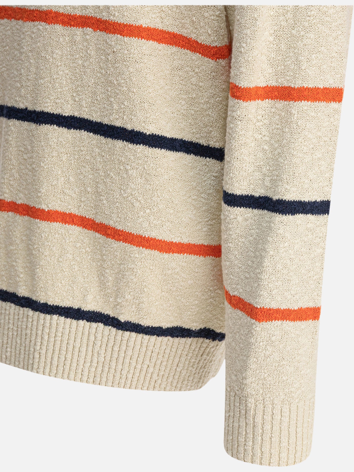 Crewneck sweaters Striped White - Beams Plus Men | PDP | VIETTI Online Store | Zoom-Modal_4