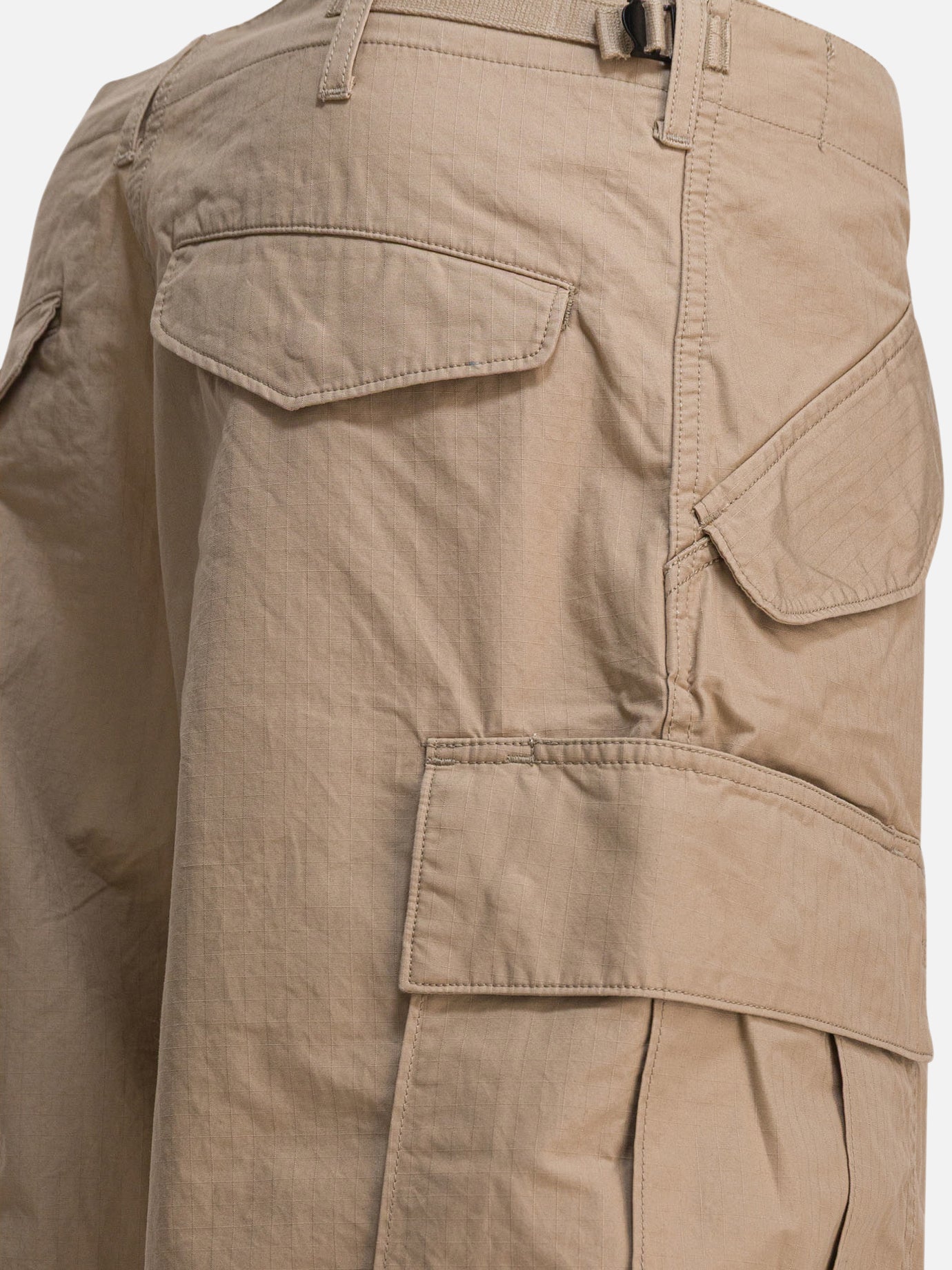 Cargo shorts Solid colour Beige - Beams Plus Men | PDP | VIETTI Online Store | Zoom-Modal_4