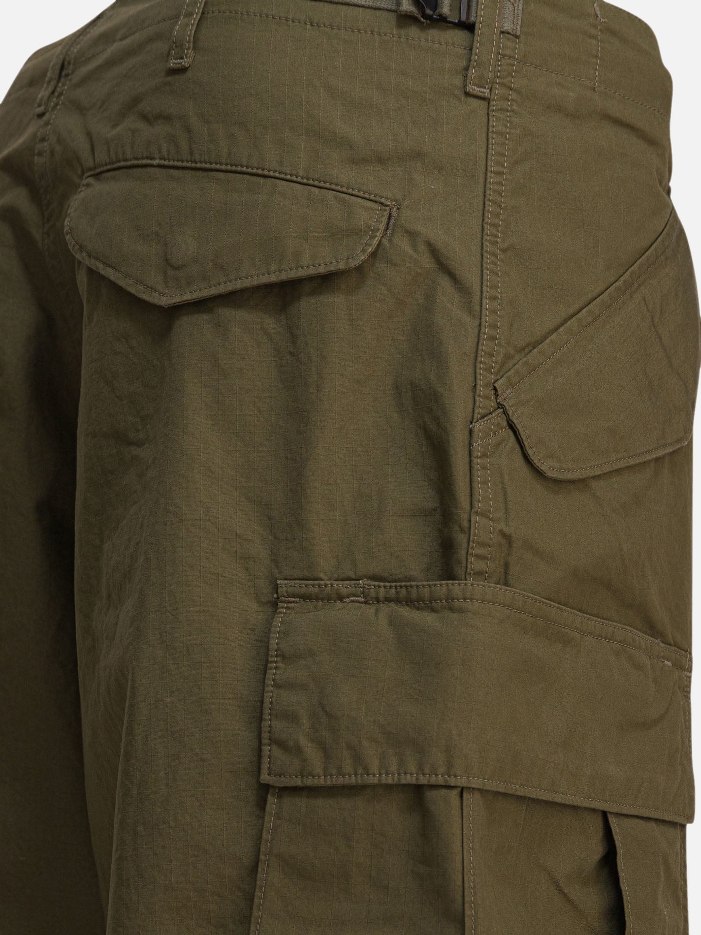 Cargo shorts Solid colour Green - Beams Plus Men | PDP | VIETTI Online Store | Zoom-Modal_4