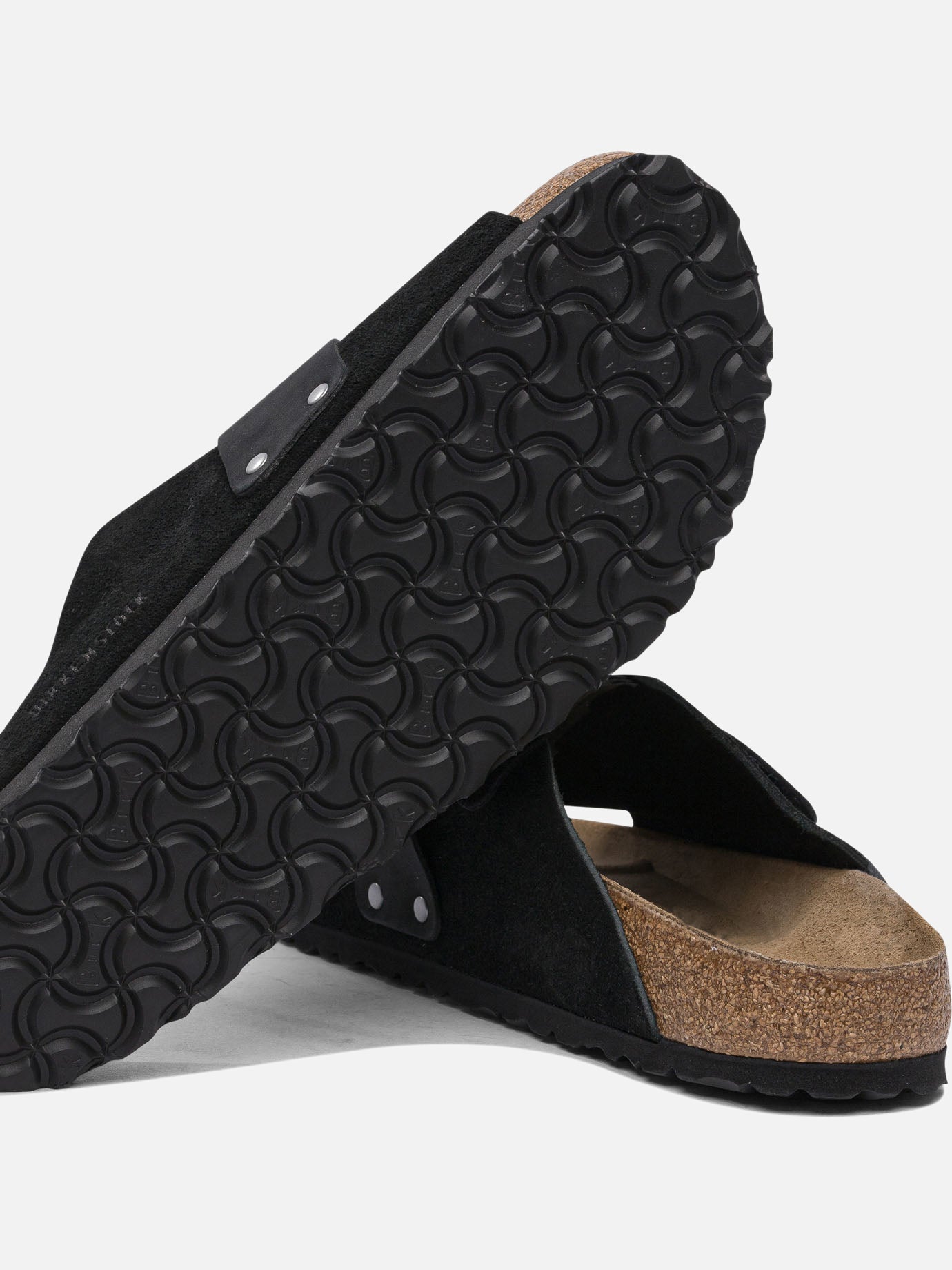 Slides 100% suede - 100% rubber Black - Birkenstock Men | PDP | VIETTI Online Store | Zoom-Modal_5