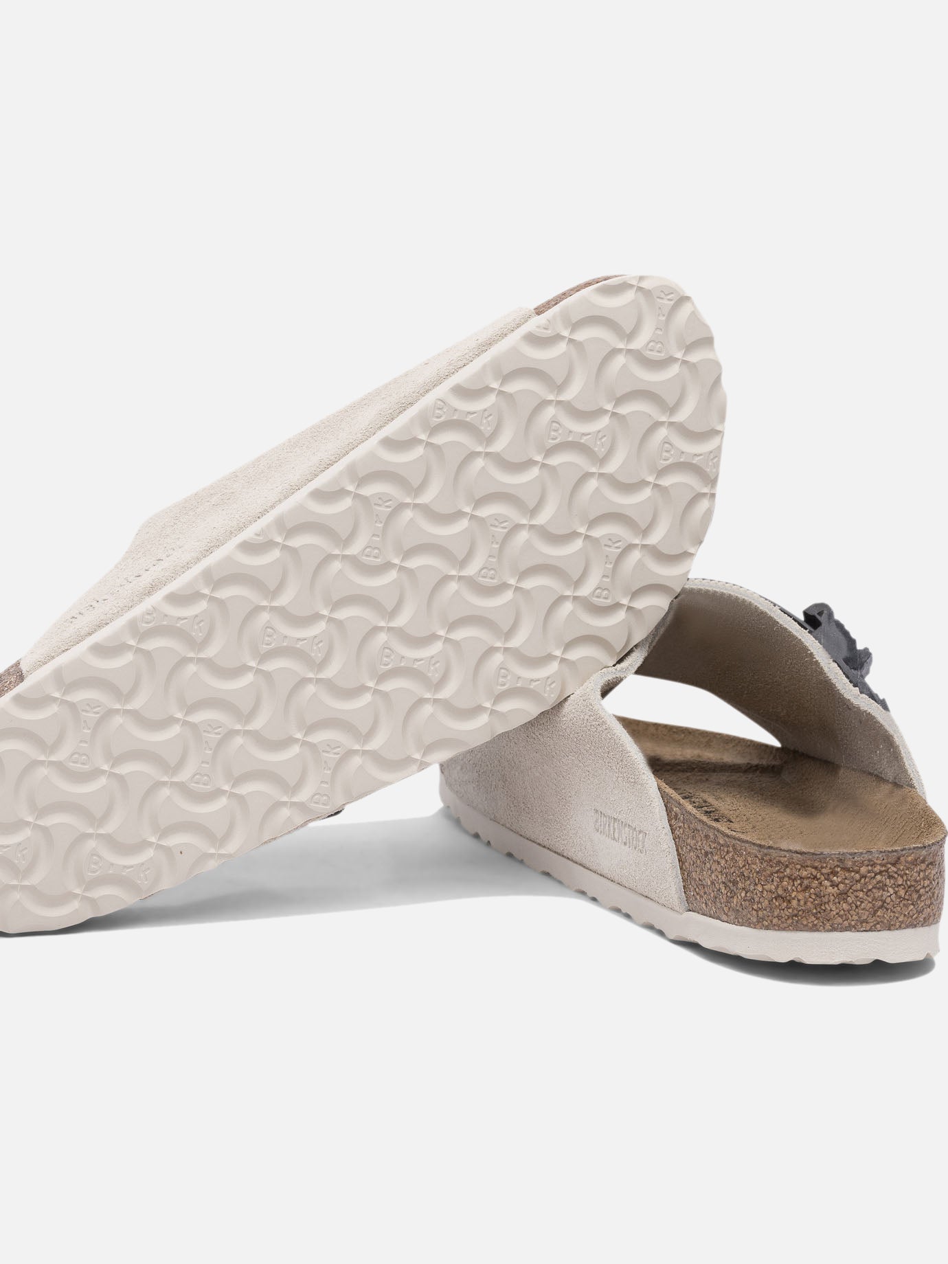 Slides 100% suede - 100% rubber White - Birkenstock Men | PDP | VIETTI Online Store | Zoom-Modal_5