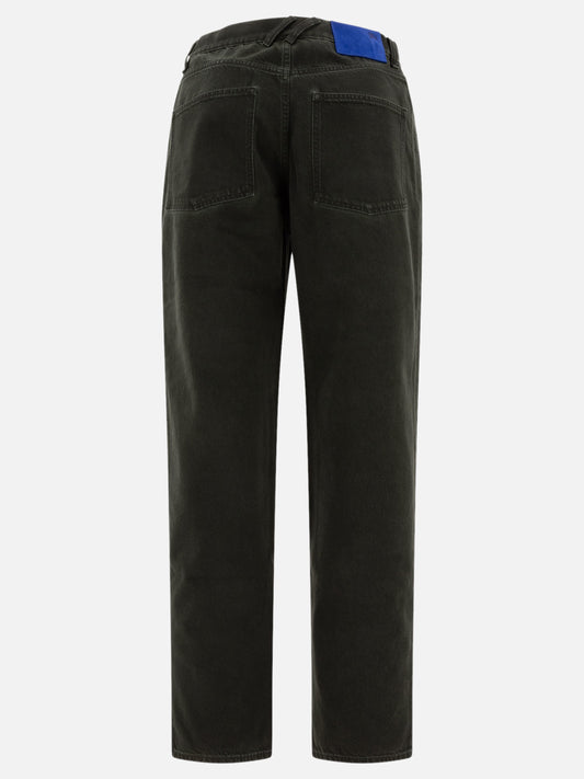 Jeans a gamba dritta Solid colour Nero - Burberry Uomo | PLP | VIETTI Online Store | 2
